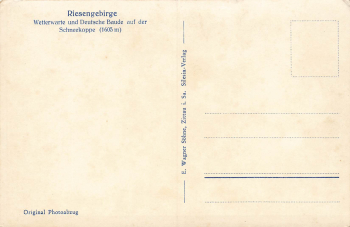 Schneekoppe Riesengebirge Schlesien Śnieżka * um 1930