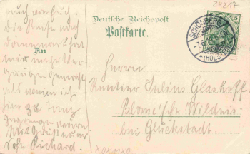 24217 Schönberg Holstein Litho Bahnhof Schule Tracht o 1911