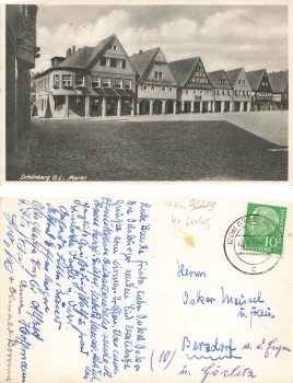 Schoenberg Oberlausitz  Markt Sulikow o 1957