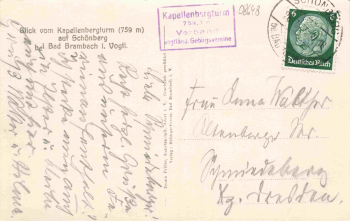 Schönberg am Kapellenberg Bad Brambach o 1937