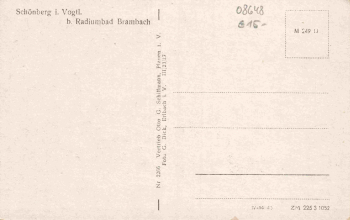 Schönberg am Kapellenberg Bad Brambach * 1952