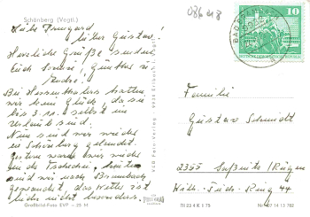 Schönberg am Kapellenberg Bad Brambach o 1940