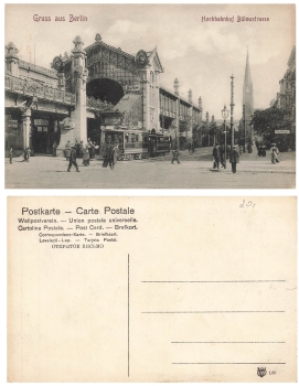 Schöneberg Berlin  Hochbahnhof Bülowstrasse, Straßenbahn * ca. 1910