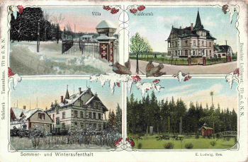 Schöneck Vogtland Tannenhaus Villa Waldesruh o 1912