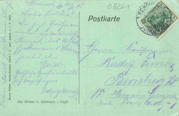 Schöneck Vogtland Mehrbildkarte mit Villa Waldesruh o 1915