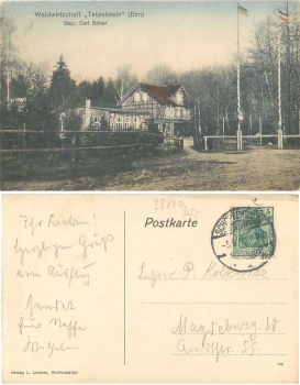 38170 Schoppenriedt Waldwirtschaft Tetzelstein Elm o 5.8.1914