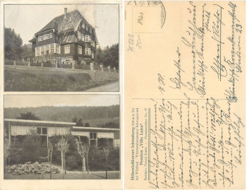 75328 Schomberg bei Wildbad Pension "Villa Luise" o ca. 1930