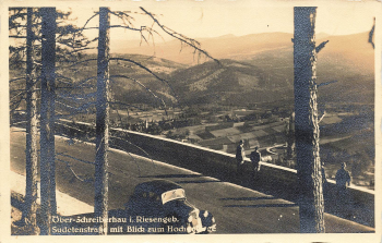 Ober Schreiberhau Sudetenstrasse Giant Mountains Silesia Szklarska Poręba o 1940