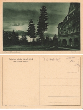 Schwabisch Gmund Erholungsheim Schonblick AK um 1920