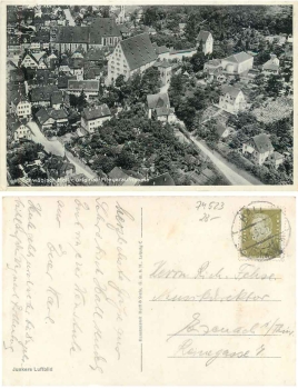 74523 Schwaebisch Hall Fliegeraufnahme o 20.5.1932