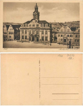 74523 Schwaebisch Hall Marktplatz Rathaus *ca. 1920