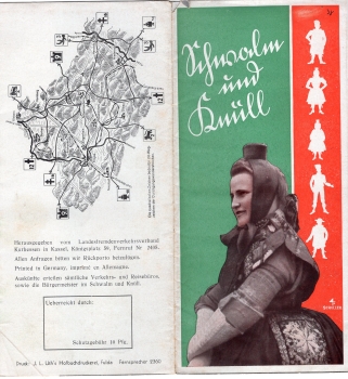Schwalm and Knull fold-out brochure around 1940