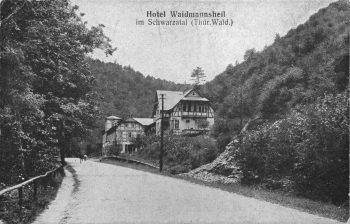 Schwarzatal Thüringen Hotel Waidmannsheil o um 1930