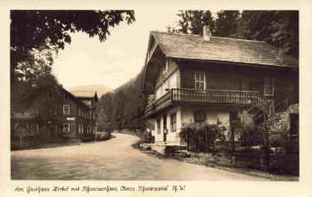 Schwarzatal Thüringen Gasthaus Zirkel mit Schweizerhaus * um 1930