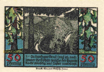 Schwarzburg Thüringer Notgeldschein 1922