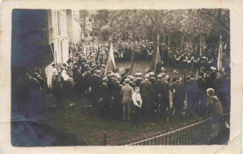 Schwarzburg Thüringer Wald Burschenschaftstreffen 1921 Echtfotokarte