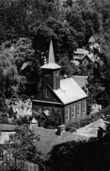 Schwarzburg Thüringer Wald Kirche o 1965
