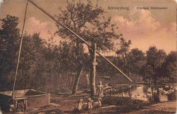 Schwarzburg Thüringer Ziehbrunnen * um 1920