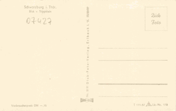 Schwarzburg Thüringer Wald * 1957