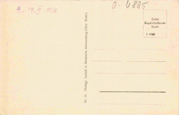 Schwarzburg Thüringer Wald Partie an der Kirche * um 1920