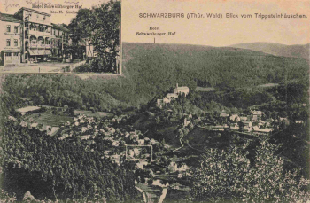 Schwarzburg Thüringer Wald Hotel Schwarzburger Hof o 1929