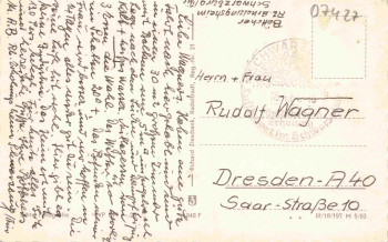 Schwarzburg Thüringer Wald Reichsbahn Erholungsheim Ernst Thälmann o 1964