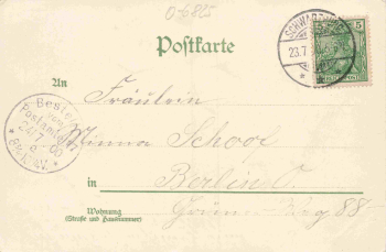 Schwarzburg Thüringer Wald Künstlerkarte o 1900