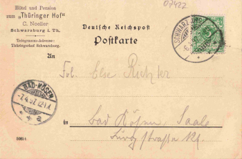 Schwarzburg Thüringer Wald o 1897