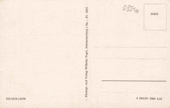 Schwarzenberg Erzgebirge Waldgaststätte Köhlerhütte * 1955