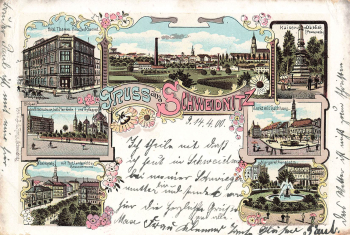 Schweidnitz Schlesien Swidnica Litho o 1900