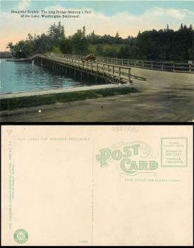 Seattle, Washington Boulevard, Long Bridge *ca. 1910