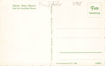 01855 Sebnitz in Sachsen * um 1960