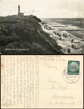 Seebad Horst Leuchtturm Kreis Greiffenberg Pommern  o 19.8.1935
