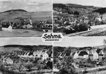 Sehma Erzgebirge Mehrbildkarte o 1969