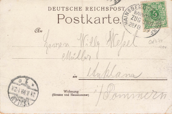 01744 Seifersdorf Dippoldiswalde Restaurant Stop Railway Post Haisberg-Kispdorf Train 2907 o 1899