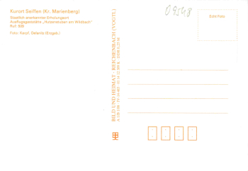 Seiffen Erzgebirge Hutzenstuben am Wildbach * 1988