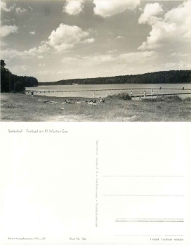 16775 Seilershof Gransee Freibad am kleinen Wentow See *1961 Hanich0766