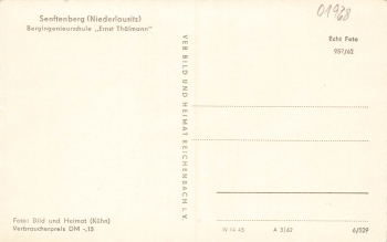 01968 Senftenberg Mining Engineering School  * 1962