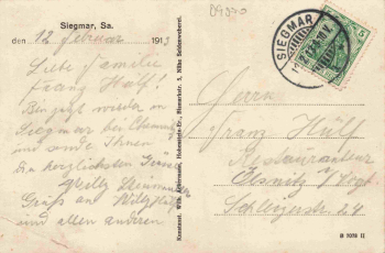 Siegmar Chemnitz Mehrbildkarte o 1913