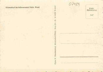 Sitzendorf Thüringen Mehrbildkarte * 1960