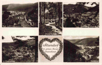 Sitzendorf Thüringer Wald Mehrbildkarte * um 1940