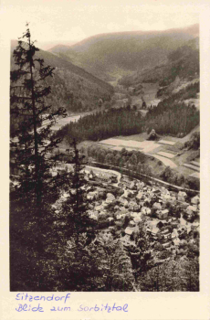 Sitzendorf Thüringer Wald Sporbitztal o 1957