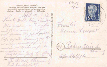 Sohl Vogtland Bad Elster o 1952