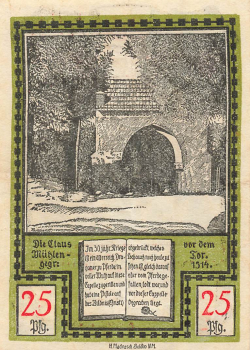 Soldin Myślibórz Neumark emergency bank note 1921