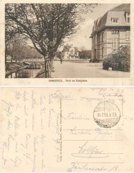 Sommerfeld Kreis Crossen Stadtgraben, o 30.7.1918