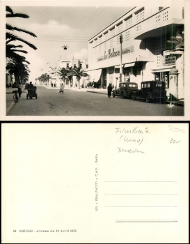 Tunisia Sousse Kino Cinema film theater * around 1940