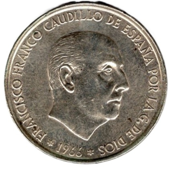 Spain 100 Pesetas 1966 Francisco Franco