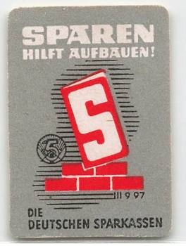 Sparkasse savings helps build vignette around 1950