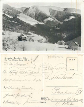 Spindlermühle Riesengebirge o 18.02.1953