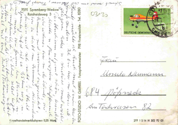 03130 Spremberg Weskow VDK Schule o 1972